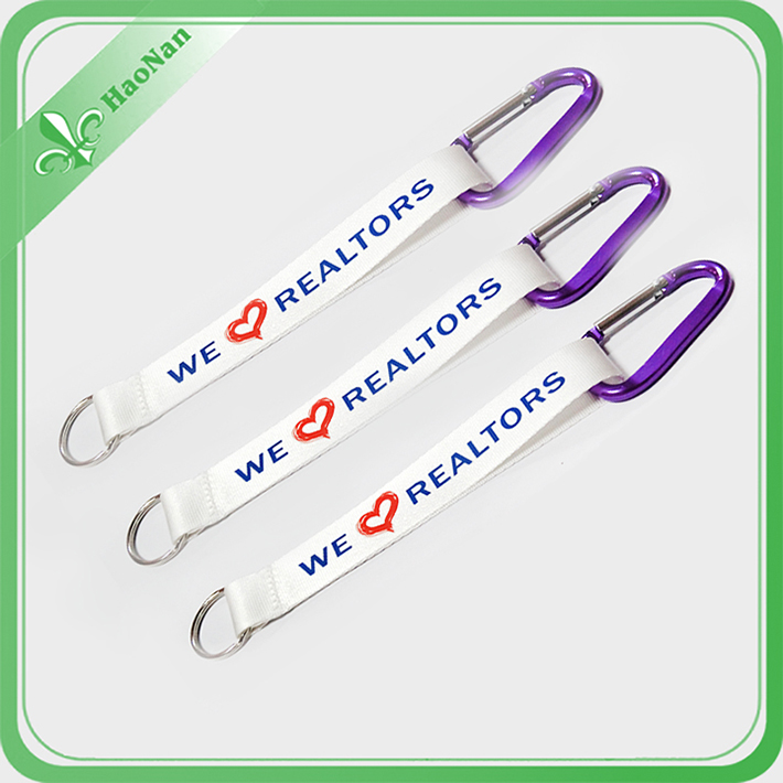 No Minimum Order 2016 Promotion Item Aluminum Carabiner Keychain