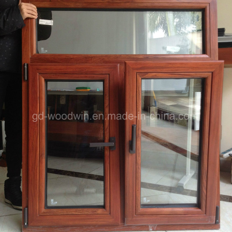 Luxury Solid Wood Frame Glass Window/Wood Window/Larch Wood Window