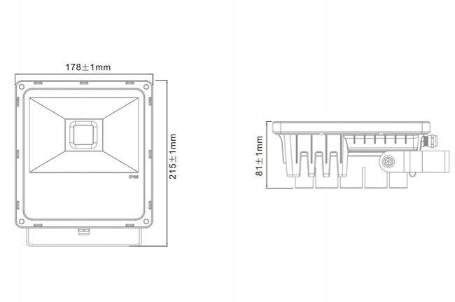 High Lumen 30W LED Floodlight Aluminum Garden IP65 Waterproof