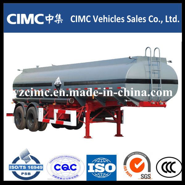 Cimc 3 Axle 40m3 Oil Tanker / Fuel Tanker Semi Trailer