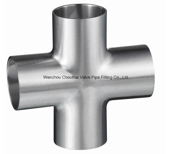 Sanitary Stainless Steel 304/316 Pipe Fitting Equal Cross