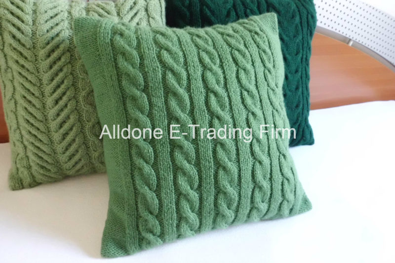 New Design Fashion 100% Hand Knit Pillow Cushion Covers Case