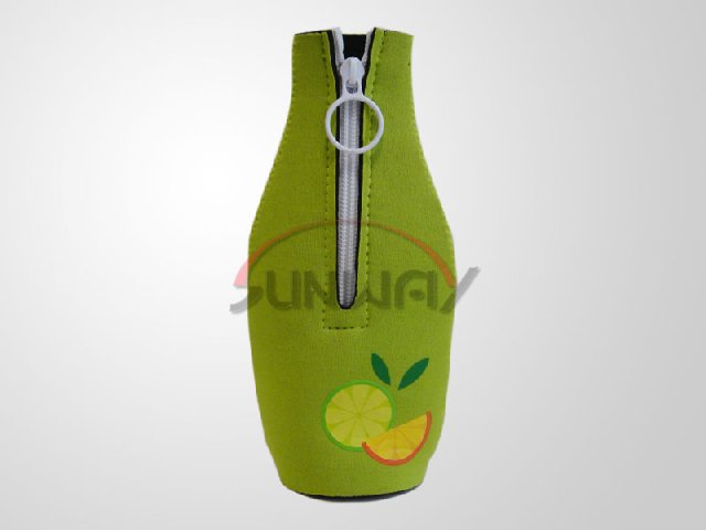 Custom Printed Insulated Neoprene Beverage Beer Bottle Sleeve (BC0003)