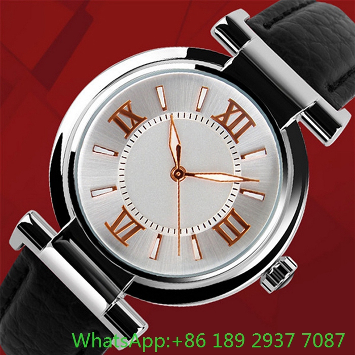 Hot Fashion Alloy Watch with Genuine Leather Ja-15101