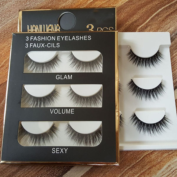 Hot Sale Synthetic Hair Material False Eyelashes Mfe2004