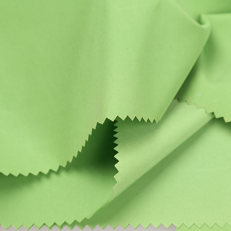 Green Color Shiny Memory Fabric for Fashion Mens Jackets