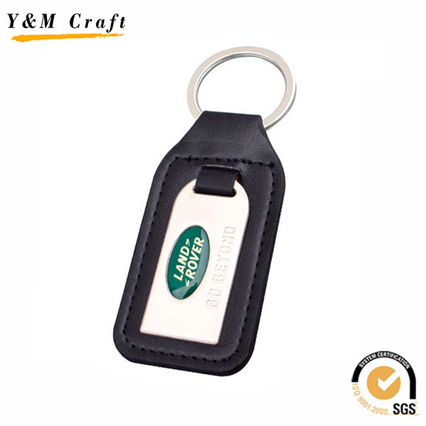 Leather Blank Key Chain for Car Logo