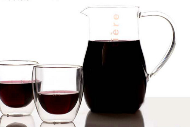 1000ml High Borosilicate Glass Fruit Juice Pot Coffee Pot Juicer with Handle