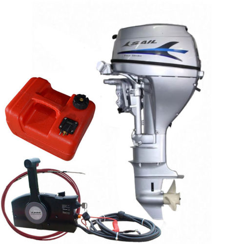 Sail 4 Stroke 15HP Outboard Motor, E-Start and Remote Control