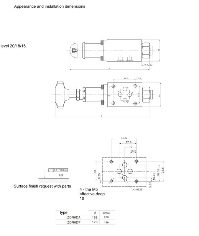 Zdr-30 Series Superposition Type Pressure Reducing Valve