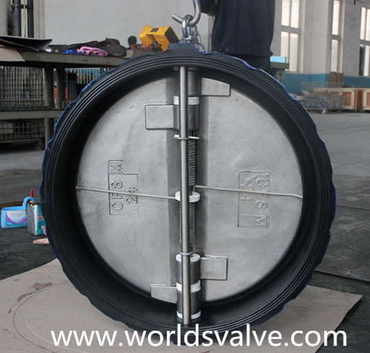 Rubber Coated Dual Plate Wafer Check Valve (H77X-10/16)