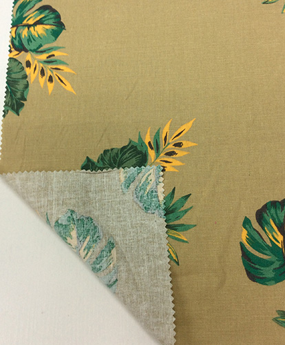 Linen Cotton Blended Printed Garment Fabric, Sofa/ Home Textiles Fabric