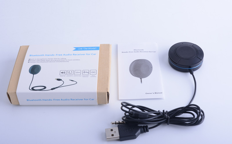 Wireless Car Bluetooth Music Receiver with Stereo Output