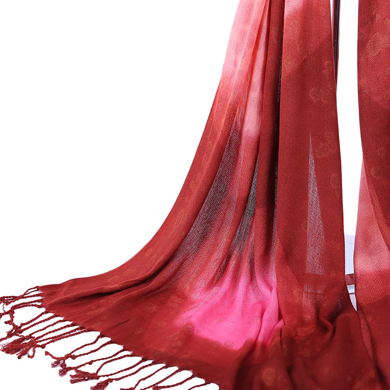 Fashion Lady Jacquard Raindrop Pattern Scarf