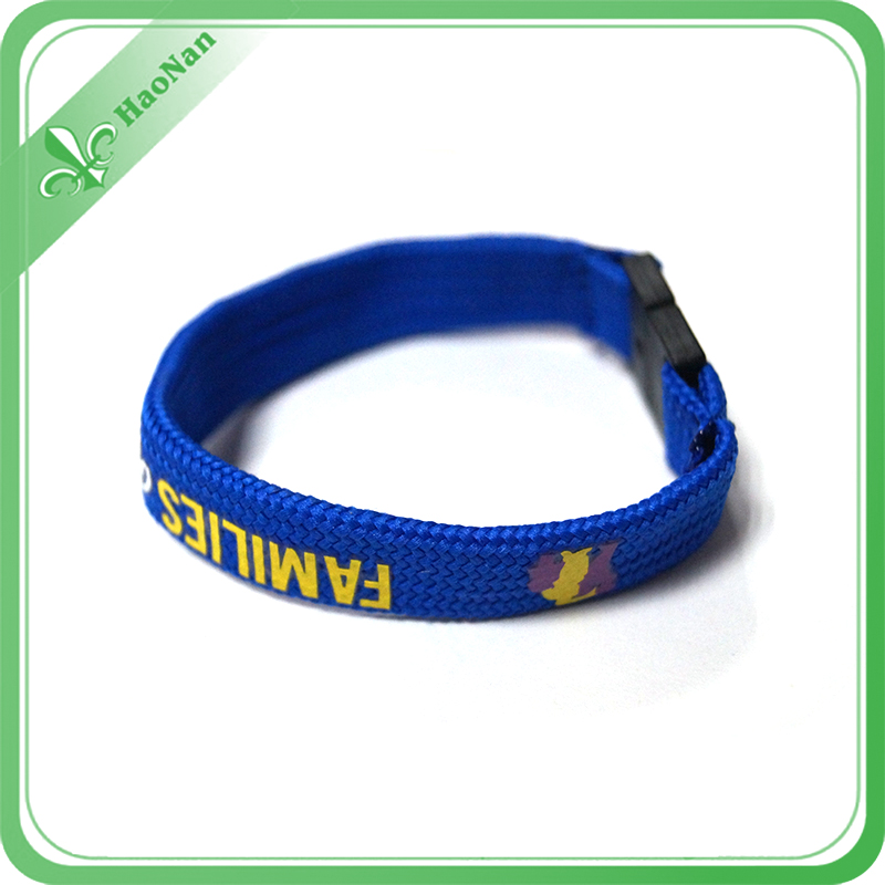 High Quality Custom Printed Polyester Promotional Wristband
