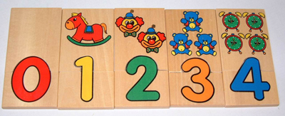 Wooden Number Puzzle for Education