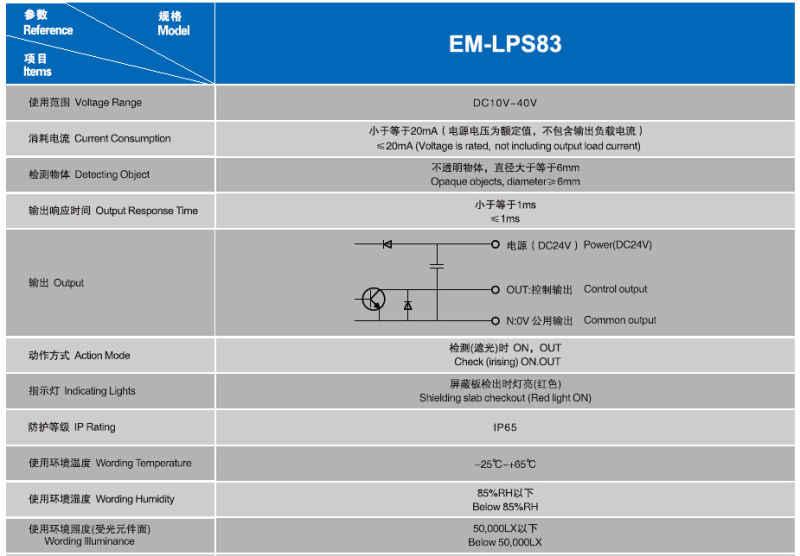 Elevator Photoelectric Levelling Switch (EM-LPS83)