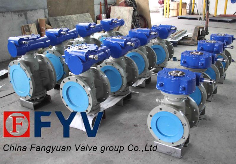 Gear Operated Flanged Lifting Plug Valve