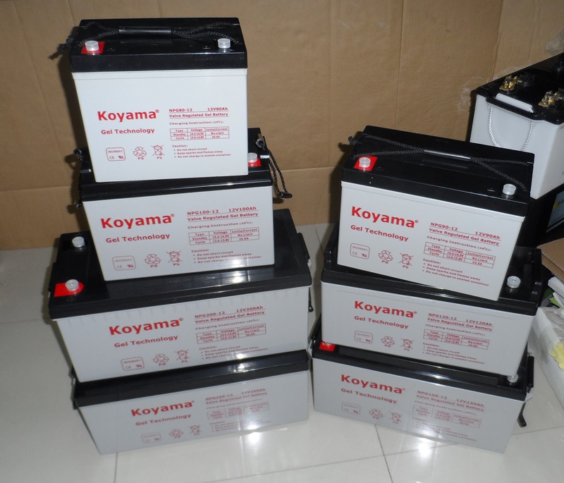 Lastest Solar PV System 12V80ah Gel Deep Cycle Battery