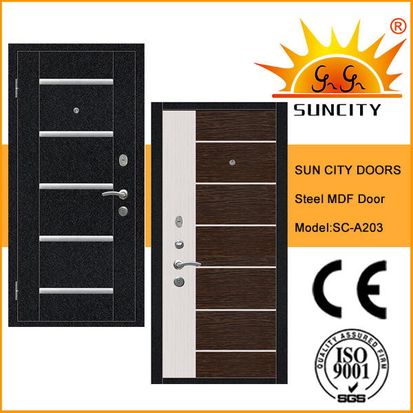 Steel Wooden Armor Door with Cheap Price Sc-A203