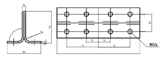 Elevator Parts with Good Quality Guide Rail Fishplate (OS22)