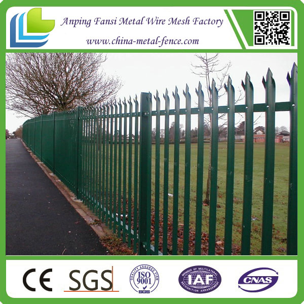 High Quality D Section Galvanized Palisade Fence for Sale