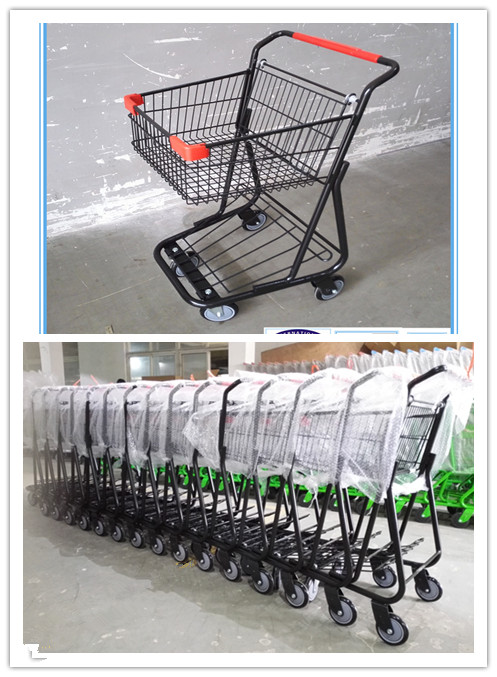 Hot Sale Single Basket Shopping Trolleys with Good Design