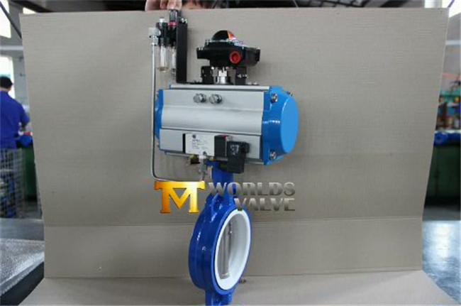 Pneumatic Actuator Wafer Butterfly Valve (D671X-10/16)