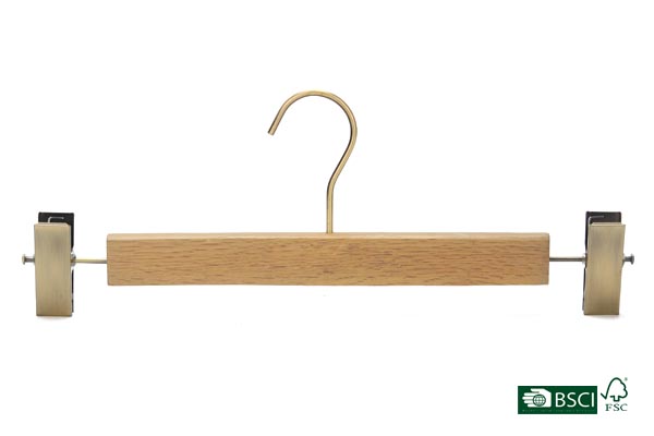 Laundry Garment Usage Natural Wood Pant Clothing Hanger