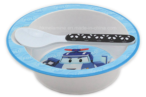 Melamine Kids Bowl Set with Spoon (BW7010)