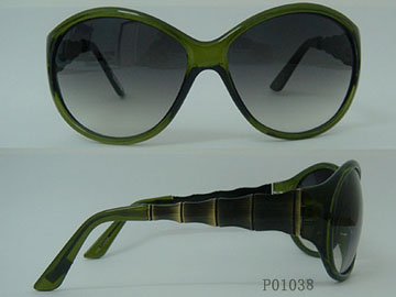 Fashion Acetate&Metal Sunglasses P01038