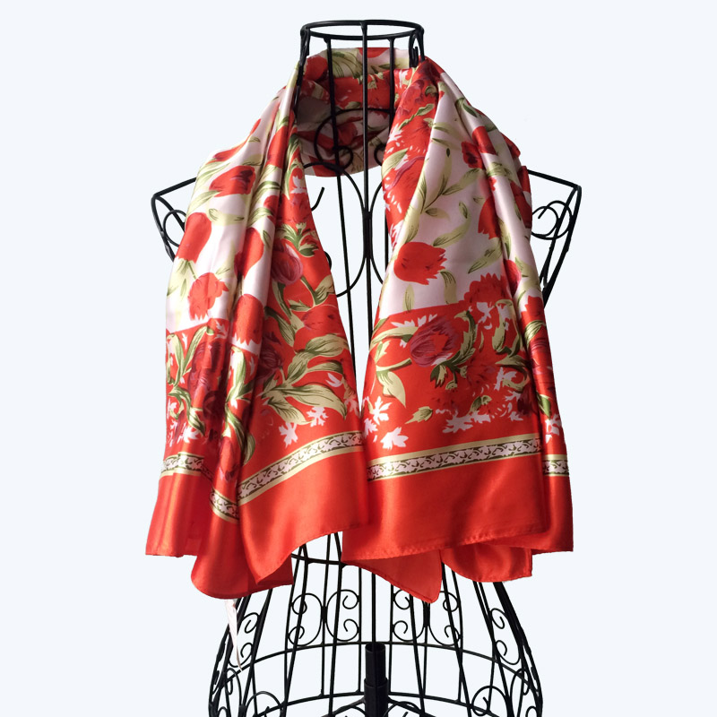 Tulip Prints Large Square 90 * 90 Cm Scarf