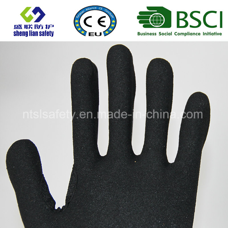 Cut Resistant Safety Work Gloves with Sandy Nitrile Coating