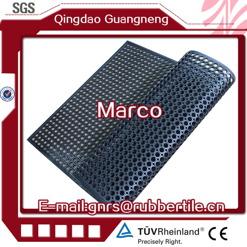 Wearing-Resistant Rubber Tile, Kitchen Anti-Slip Rubber Mat Oil Resistance Rubber Mat