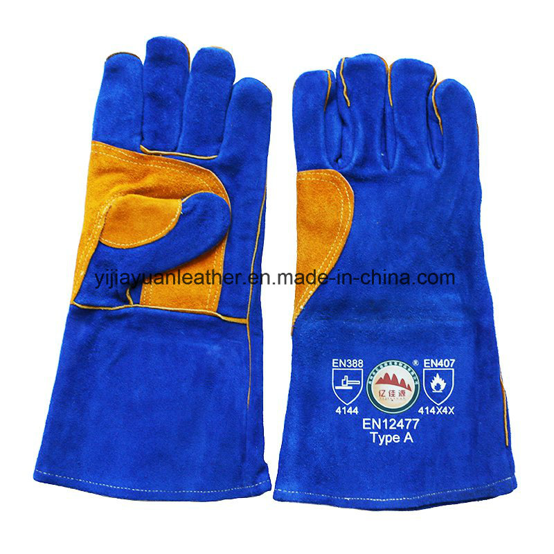 Cowhide Split Leather Labor Welders Working Gloves