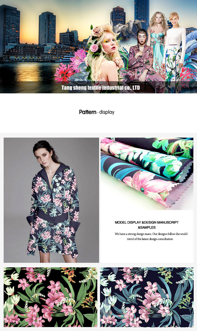 Digital Printed Polyester Fashion Garment and Home Textiles Fabric