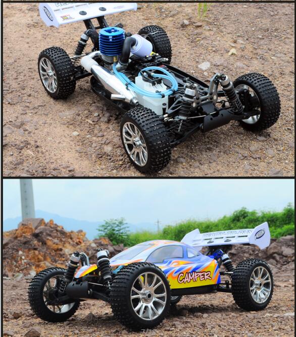 RC Nitro Car 1/8th Scale 4WD Gas Powered High Speed RC Hobby off Road Truggy