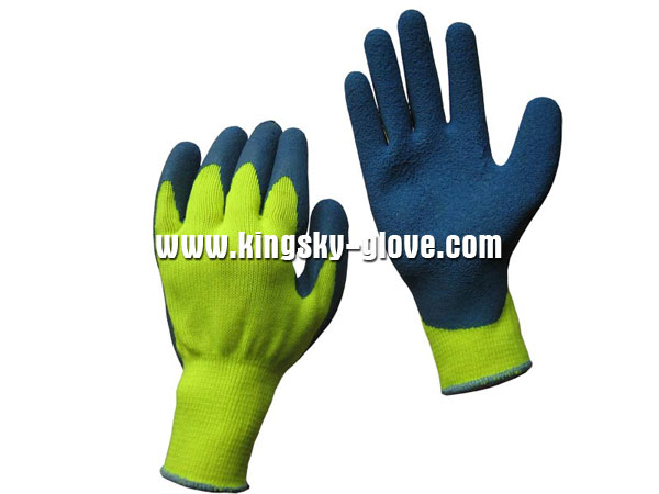10g Terry Cloth Liner Latex Winter Glove-5230