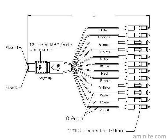 MPO-LC Fiber Patch Cords