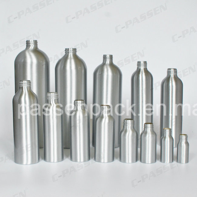 200ml Silver Aluminum Cosmetic Packagign Bottle with Spray Pump (PPC-ACB-062)