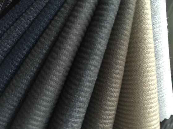 Stripe Wool Fabric in Ready Stock