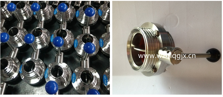 Sanitary Stainless Steel Handle Butterfly Valve