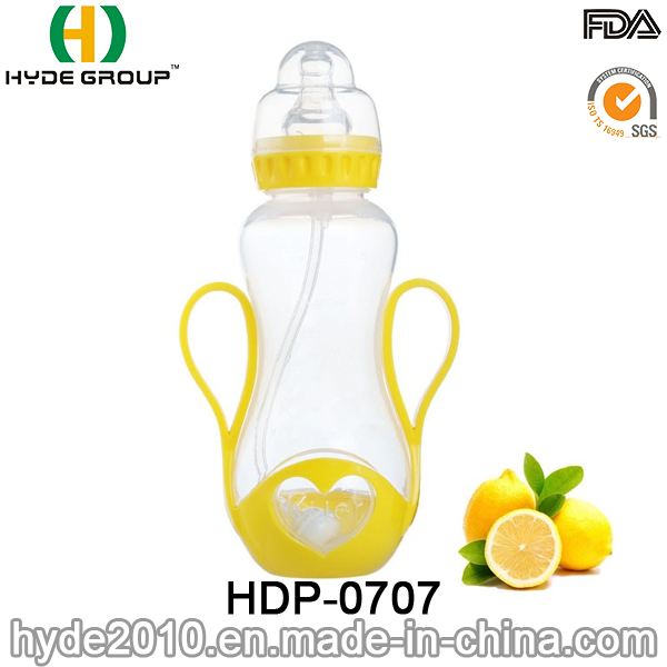 Newly 250ml PP BPA Free Plastic Feeding Bottle, Customized Plastic Baby Feeding Bottle (HDP-0707)