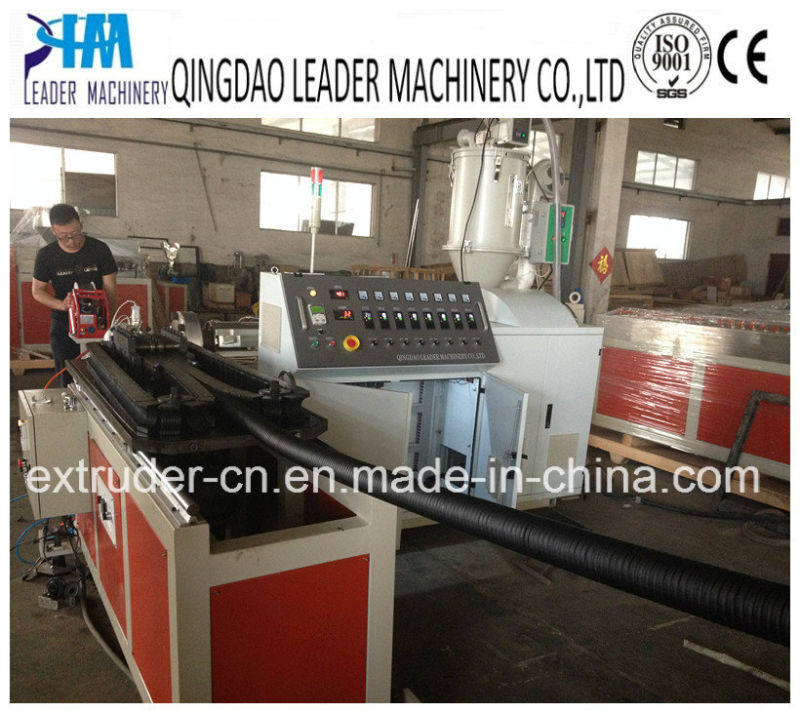 High Quality PE/PVC Single Wall Corrugated Pipe Making Machine