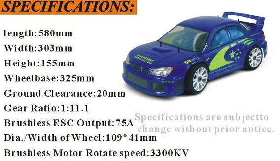 Hsp Electric 4WD High Speed RC Car 1/10 Scale