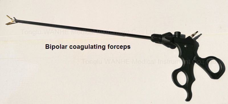 Laparoscopy Instruments Gold Atraumatic Bipolar Coagulating Forceps