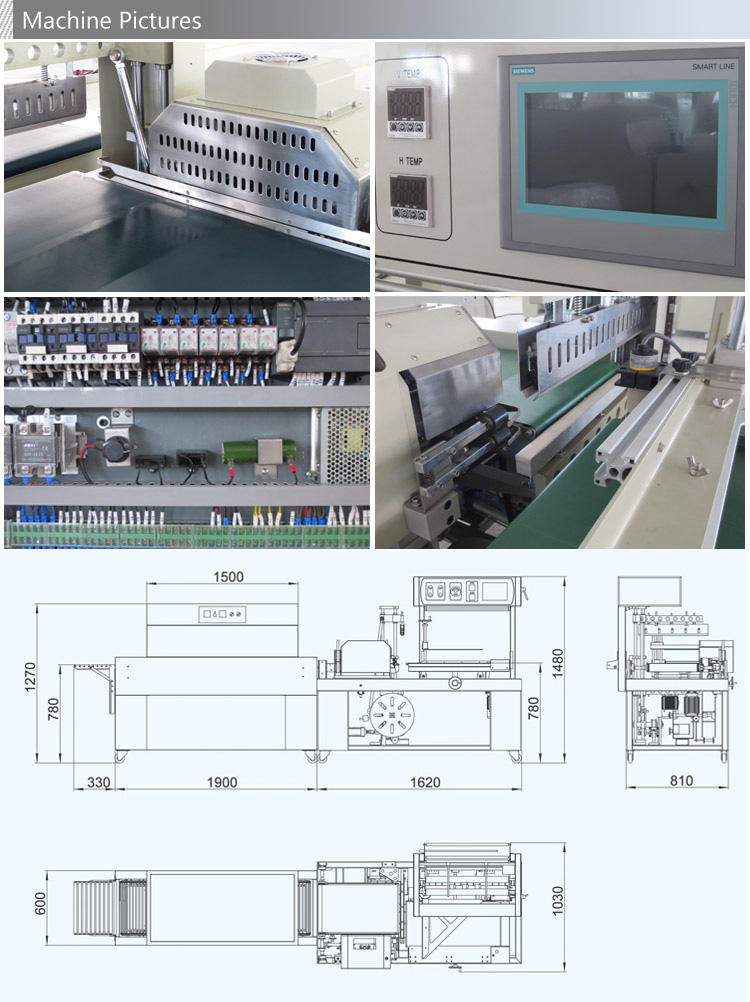 Fully Automatic Paper Rolls Shrink Film Wrapper Packing Machine