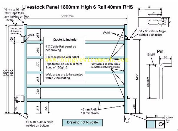 Cattle Yard Panel Livestock Fence