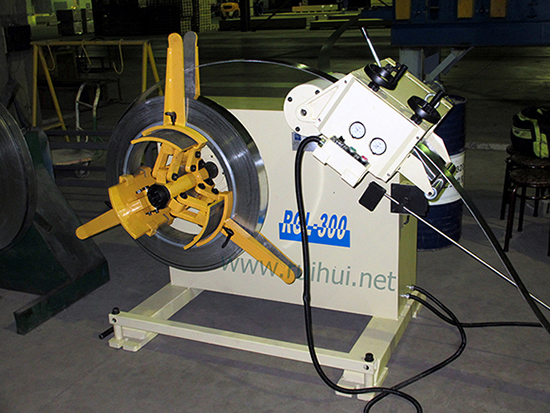 0.3-3.2mm Material Uncoiler with Straightener Use in Press Line