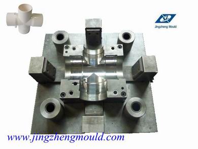 PVC 90 Degree Cross Fitting Mould for Drainage Water (JZ-P-C-03-006-C)